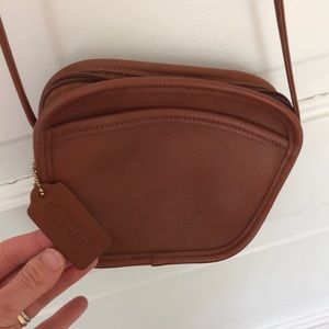 Vintage brown leather Coach purse